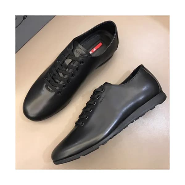 Prada 2018 Mens Leather Sneakers - 프라다 남성 레더 스니커즈 … - 1