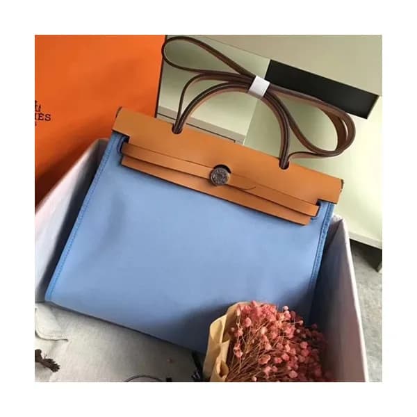 Hermes Herbag Canvas Tote Shoulder Bag ,31cm - 에르메… - 1