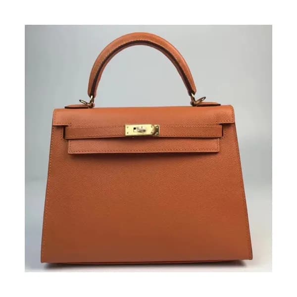 Hermes Kelly Epsom Leather Tote Shoulder Bag ,25cm… - 1