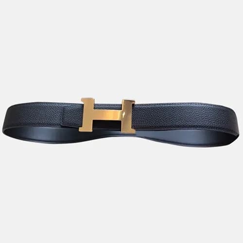 Hermes 2019 Mens Reversible 'H' Initial Bu… - 1