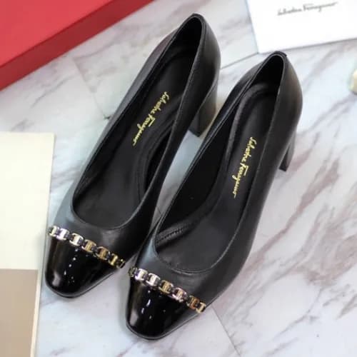 Salvator Ferragamo 2019 Ladies Strap Leather Pumps… - 1