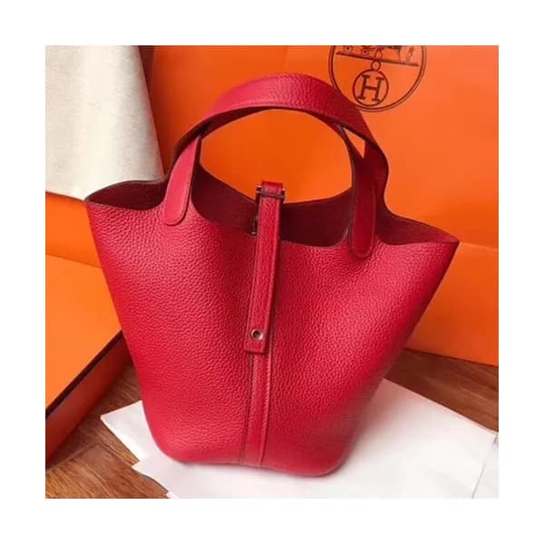 Hermes Picotin Lock Leather Tote Bag,18cm - 에르메스 피… - 1
