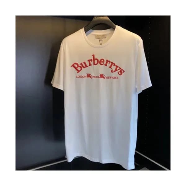 Burberry 2018 Mens Crew -neck Cotton Short Sleeved… - 1