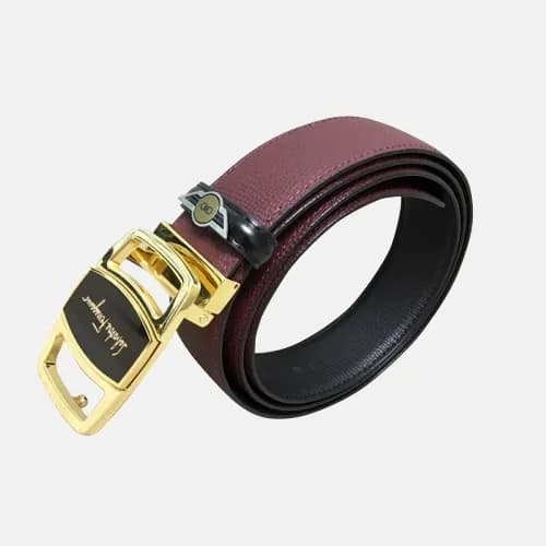 Salvatore Ferragamo 2019 Mens Box Logo Buckle Leat… - 1