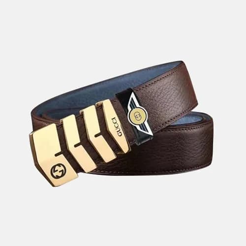 Gucci 2019 Mens Business Steel Buckle Leather Belt… - 1