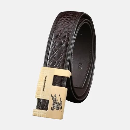Hermes 2019 Mens Business Initial Logo Leather Bel… - 1