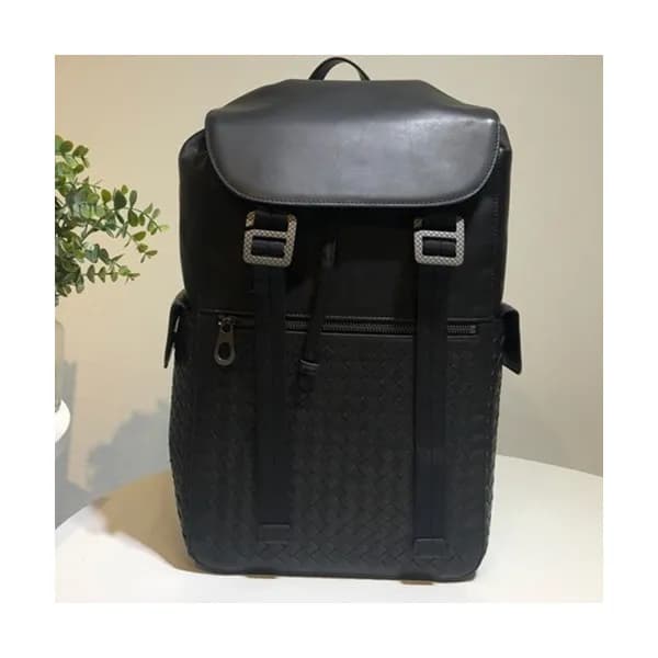 Bottega Veneta Leather Black Back Pack,46cm - 보테가 … - 1