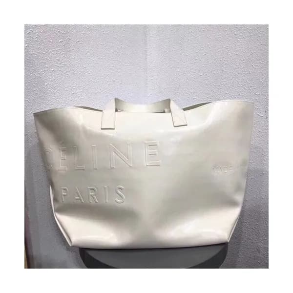 Celine Leather Tote Shoulder Shopper Bag,35CM - 셀린… - 1
