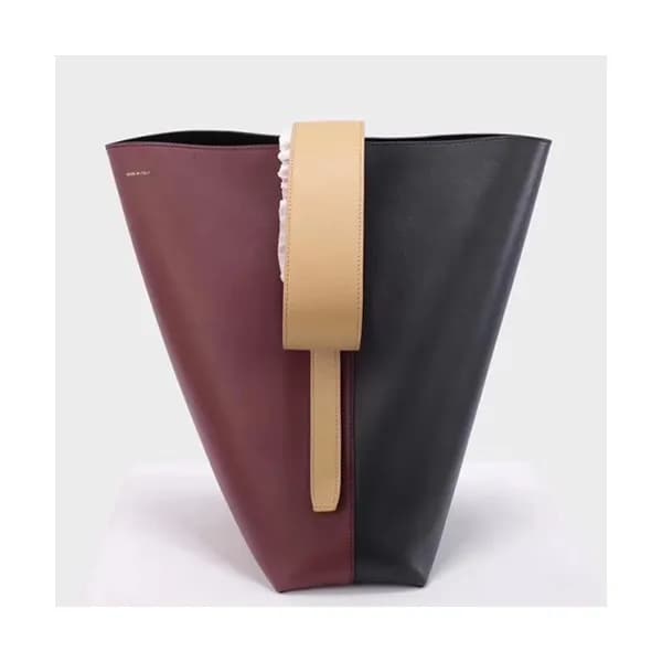 Celine Leather Two-tone Bucket Tote Bag,37CM - 셀린느… - 1