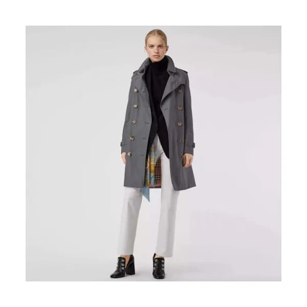 Burberry 2019 Ladies The Kensington Cotton Trench … - 1