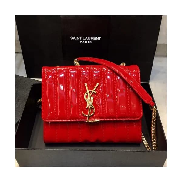 Saint Laurent 2019 Vicky Chain Wallet Shoulder Bag… - 1