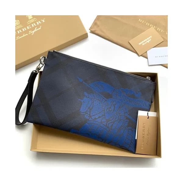 Burberry 2019 Leather Clutch Bag, 30cm - 버버리 2019 … - 1
