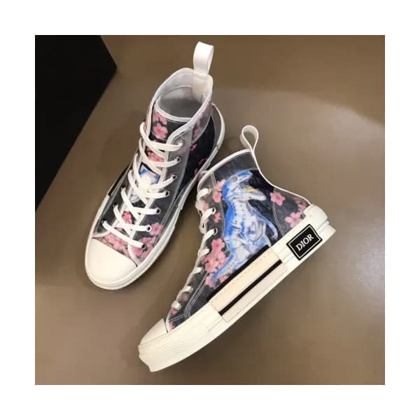 Dior x Kaws 2019 Mm/Wm Logo High-top Sneakers - 디올… - 1