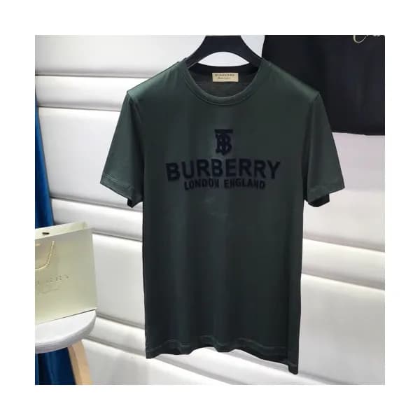 Burberry 2019 Mens Logo Cotton Short Sleeved Tshir… - 1