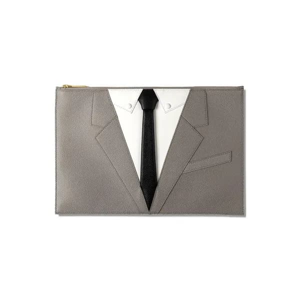 Thom Browne Leather Clutch Bag ,30/33cm - 톰브라운 레더 … - 1