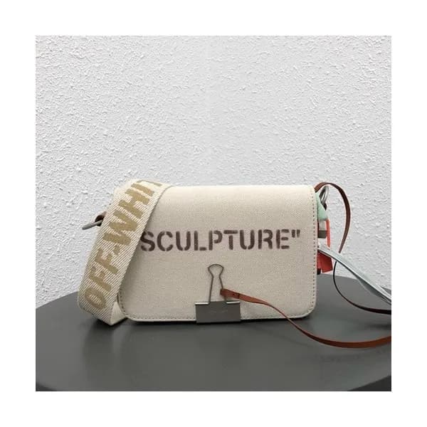 Off White 2019 Vintage Canvas Shoulder Bag,18cm - … - 1