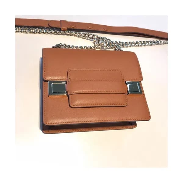 Delvaux 2019 Leather Shoulder Bag,18CM - 델보 2019 레… - 1