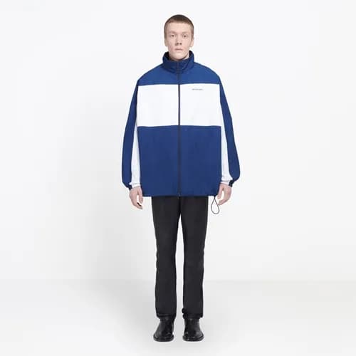Balenciaga 2019 Mens Logo Print Wind Breaker Jacke… - 1
