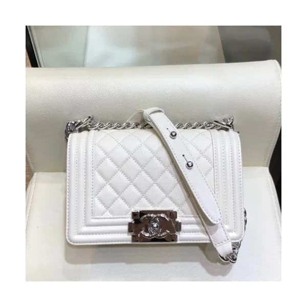 Chanel 2019 Leboy Leather Chain Shoulder Bag ,20cm… - 1