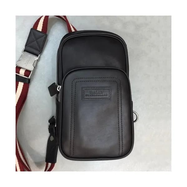 Bally 2019 Leather Hip Sack,32cm - 발리 2019 레더 남성용… - 1
