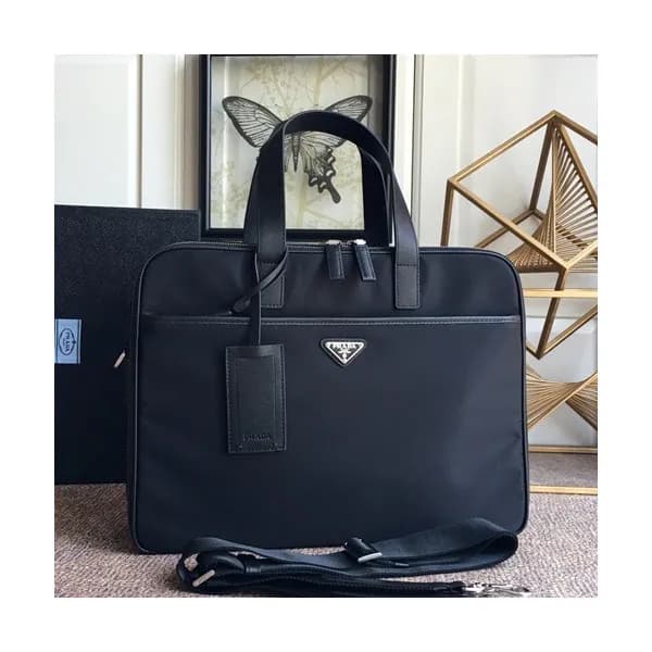 Prada 2019 Nylon Mens Business Bag,39CM - 프라다 2019… - 1