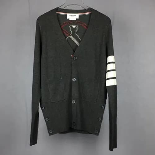 Thom Browne 2019 Wm/Mm Wool V-neck Cardigen - 톰브라운… - 1