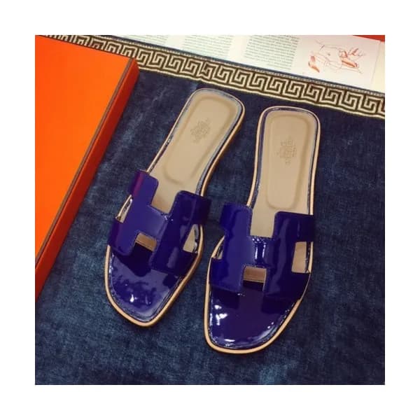 Hermes 2019 Ladies Classic Oasis Leather Slipper -… - 1