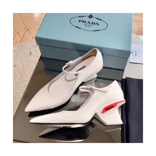 Prada 2019 Ladies Leather Middle Heel - 프라다 2019 여… - 1