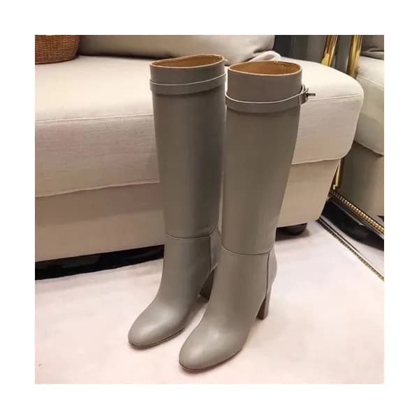 Hermes 2019 Ladies Leather High Heel Boots - 에르메스… - 1