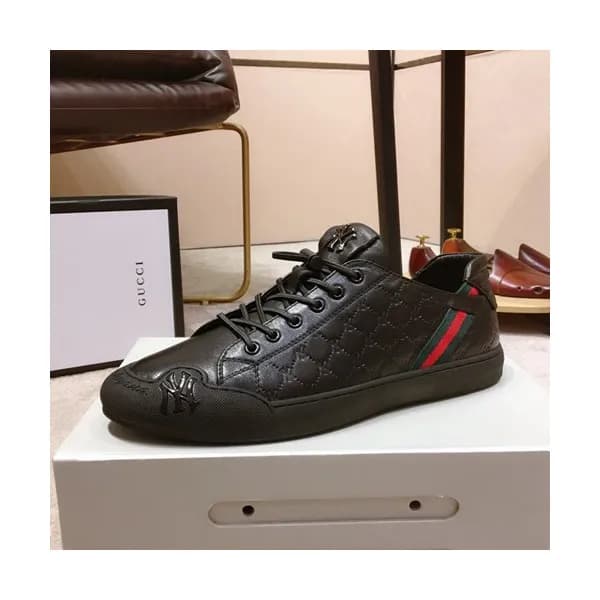 Gucci 2019 Mens Leather Sneakers - 구찌 2019 남성용 레더 … - 1