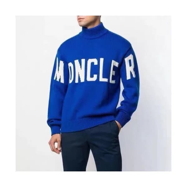 Moncler 2019 Mens Retro Logo Crew-neck Sweater - 몽… - 1