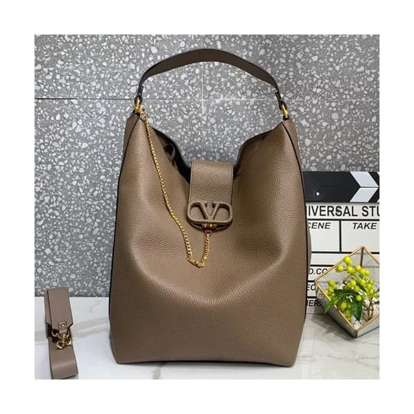 Valentino 2019 Leather Vsling Large Tote Shoudler … - 1