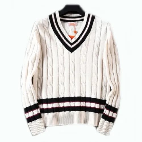 Hermes 2019 Mens V-neck Knit Sweater - 에르메스 2019 남… - 1