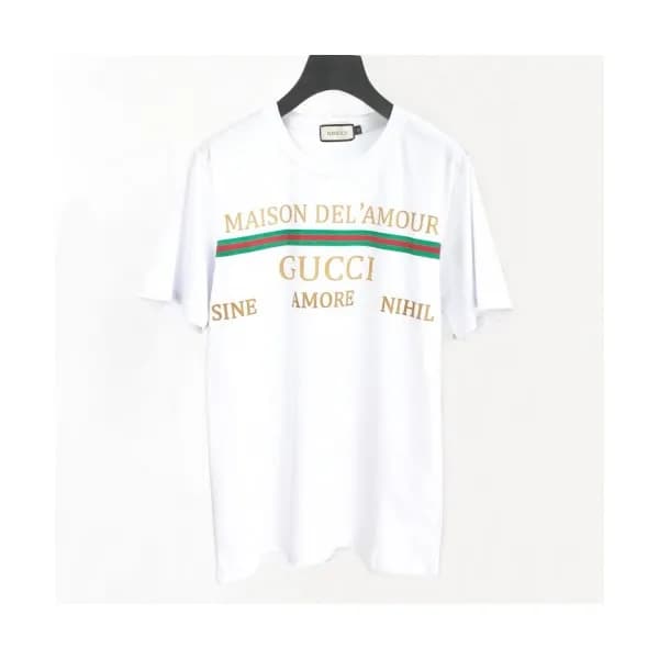 [매장판]Gucci 2020 Mm/Wm Logo Silket Short Sleeved Ts… - 1