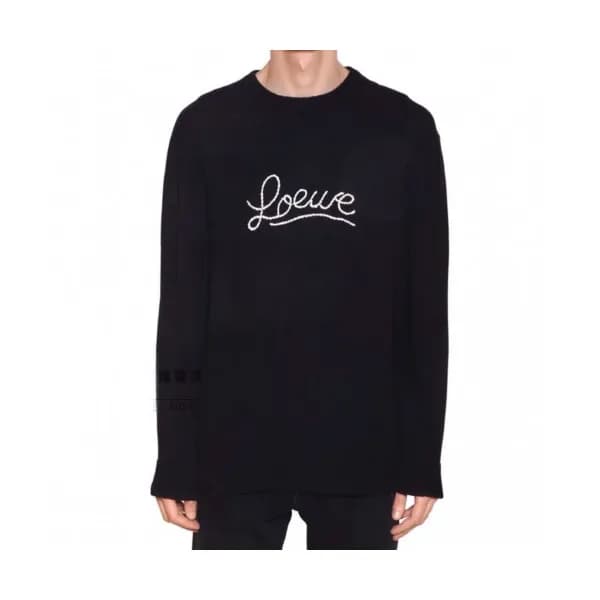 Loewe 2020 Mm/Wm Logo Crew-neck Wool Sweaters - 로에… - 1