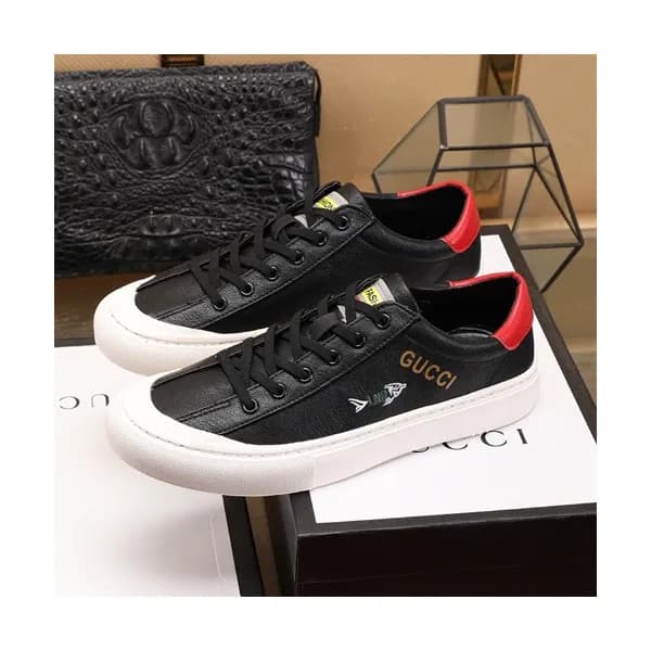 Gucci 2020 Mens Leather Sneakers - 구찌 2020 남성용 레더… - 1