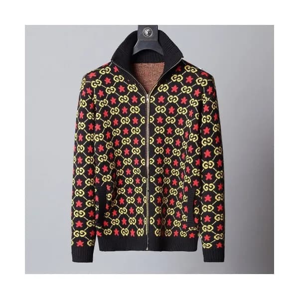 Gucci 2020 Mens Logo Zip-up Wool Sweaters - 구찌 202… - 1