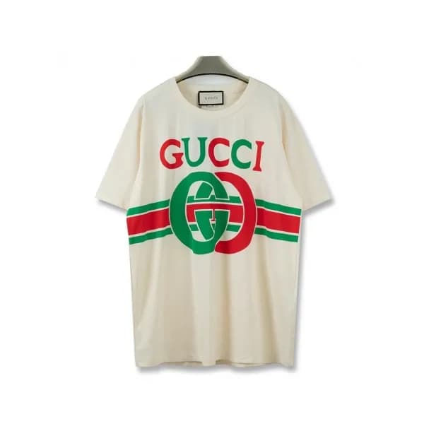 [매장판]Gucci 2020 Mm/Wm Logo Cotton Crew neck Short … - 1