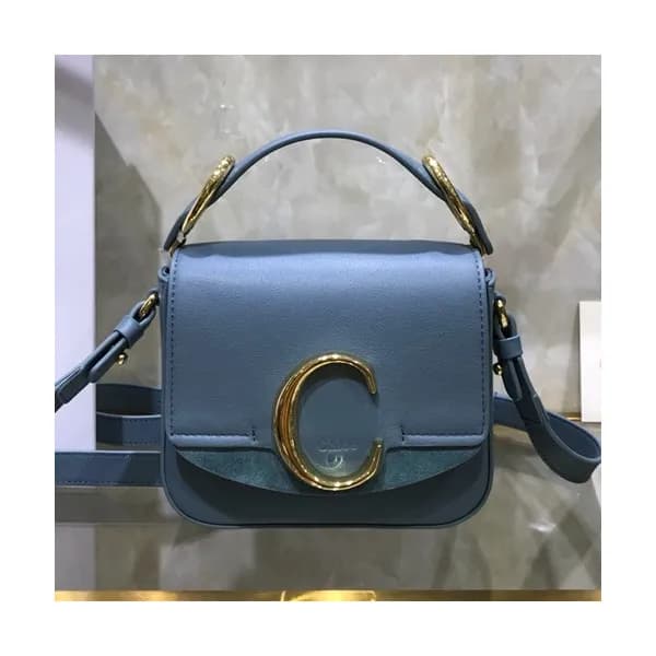 Chole 2020 C Leather Tote Shoulder Bag, 16.5cm - … - 1