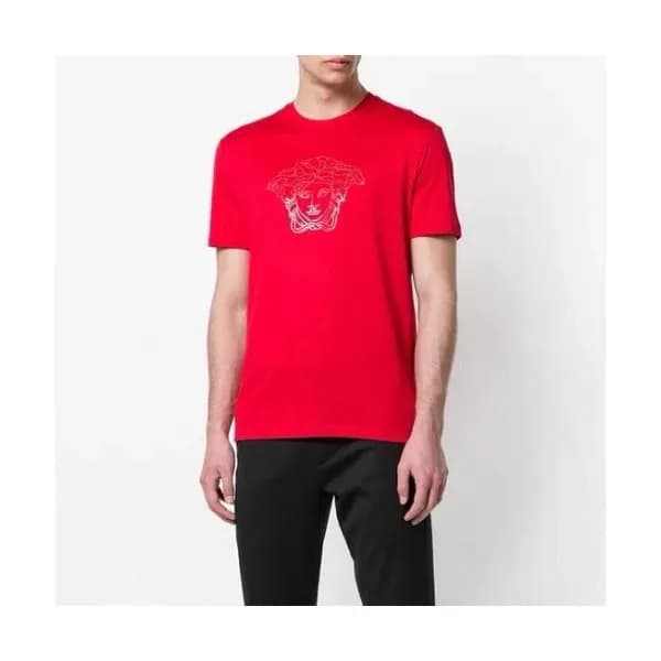 [베르사체]Versace 2020 Mens Logo Silket Short Sleeved … - 1