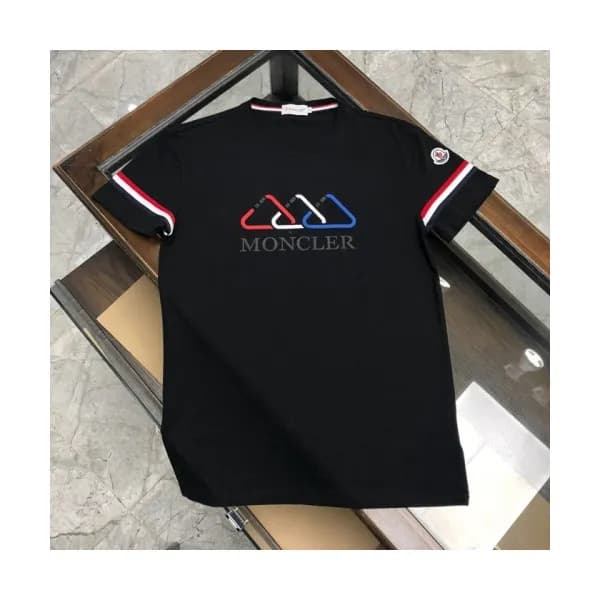 [매장판]Moncler 2020 Mens Logo Silket Crew-neck Short… - 1