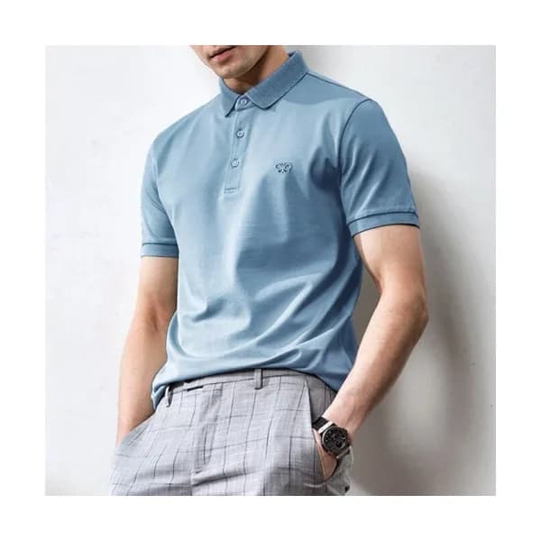 Bottega Veneta Mens Business Polo Short-sleeved Ts… - 1