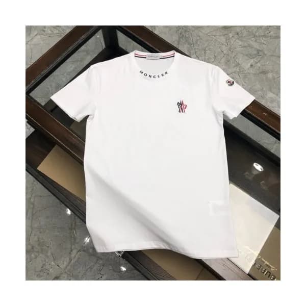 [매장판]Moncler 2020 Mens Logo Silket Crew-neck Short… - 1