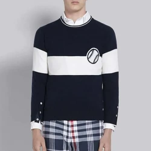 [톰브라운]Thom Browne 2020 Mens Strap Crew-neck Wool S… - 1