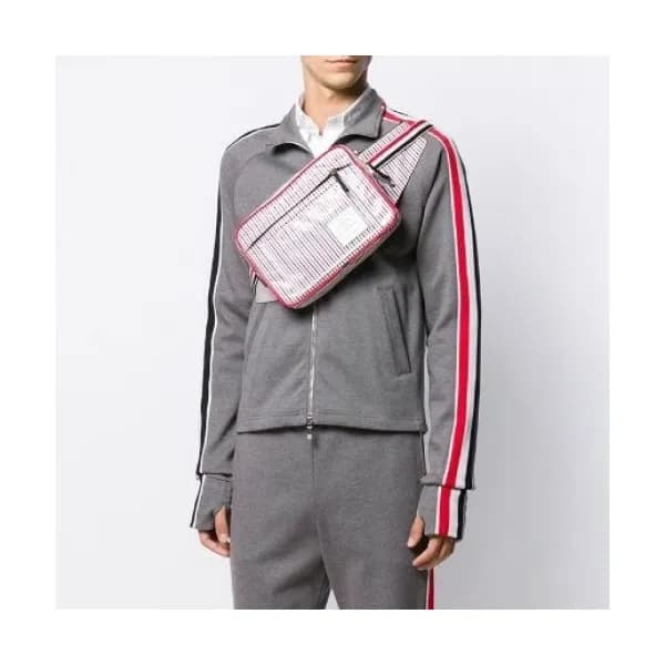 [톰브라운]Thom Browne 2021 Mens Strap Crew-neck Cotton… - 1