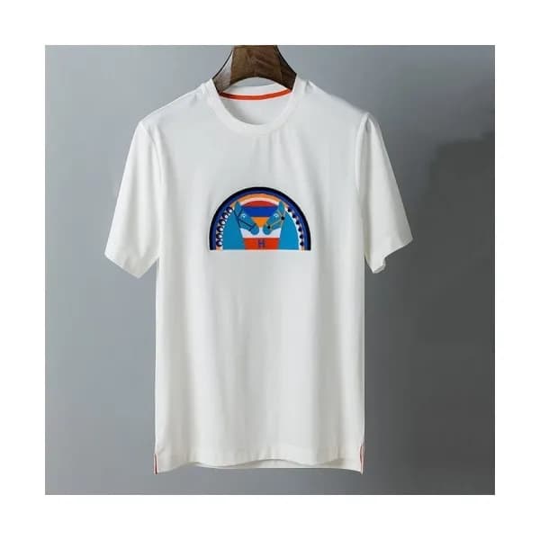 [에르메스]Hermes 2021 Mens Crew-neck Short Sleeved Tsh… - 1