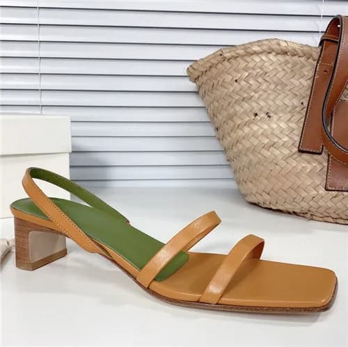 By Far 2021 Women's Leather High Heel Sandal,B… - 1