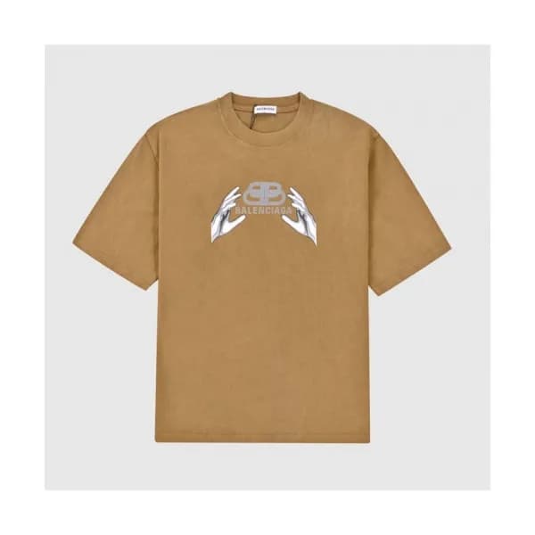 Balenciaga Mm/Wm Logo Cotton Short Sleeved Tshirt… - 1