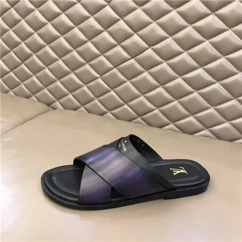 Louis Vuitton 2021 Men's Leather Slipper,LOUS2… - 1