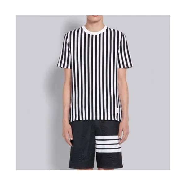 Thom Browne Mens Casual Short Sleeved Tshirts Bla… - 1